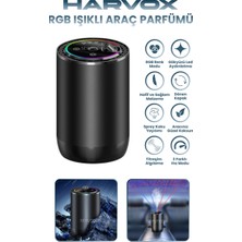 Harvox Rgb Işıklı Araç Parfümü 3 Farklı Mod Yıldız Efektli Ortam ve Oda Hava Nemlendirici Aromaterapi