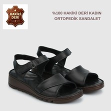 Cozi Company Kadın Hakiki Deri Ortopedik Yumuşak Tabanlı Sandalet