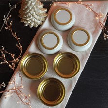 Sarkap Home 6'lı Krem - Gold Çerezlik Seti