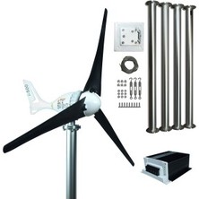 Tsm Set İ-500 12V/24V Rüzgar Türbini +Hibrit Şarj Kontrol Cihazı + Direk Seti Ista-Breeze