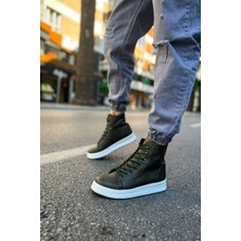 Zapatos CH055 Between Erkek Spor Günlük Bağcıklı Cilt Bot Cbt - Haki