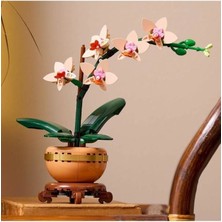 Kiddico Toys LEGO ® Botanicals Mini Orkide 10343 - Yetişkinler Için Dekoratif Çiçek Yapım Seti (274 Parça)