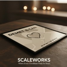Scaleworks Kişiye Özel "harita" Tasarımlı Işıklı Gece Lambası - Sevgililer Günü Hediyesi