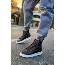 Zapatos CH055 Between Erkek Spor Günlük Bağcıklı Cilt Bot Cbt - Kahverengi