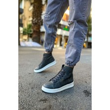 Zapatos CH055 Between Erkek Spor Günlük Bağcıklı Cilt Bot Cbt - Antrasit