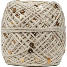 Ritzz Iri Pullu Ip Ekru - Gold Pul