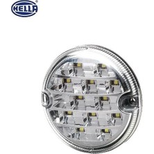 HELLA 12V-24V GERİ VİTES LAMBASI YUVARLAK BEYAZ (17 LEDLİ) (95 MM)