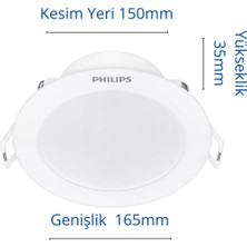 Philips Eridani DL190B 14W 150MM Delik Çapı 1250LÜMEN Spot