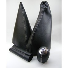 Renault Fluence / Megane 3 Vites Topuzu, El Freni ve Vites Körüğü, El Freni Kolu Derisi (6 Ileri-Siyah)