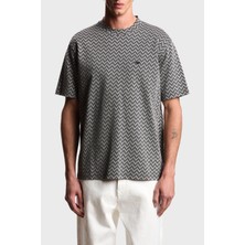 Emporio Armani Yün Karışımlı Kaşmir Örme Detaylı Regular Fit T Shirt Erkek T Shirt EM005546 AF25181 F1009