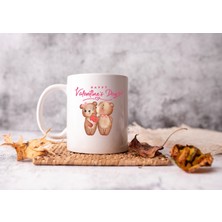 Happy Valentine’s Day Ayıcık Tasarımlı Kupa Bardak