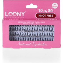 Loony Takma Kirpik 80'li 10 Ply Medium Knot Free