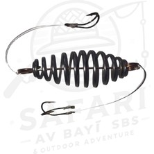 SAFARİ AV BAYİ SBS Yaylı Olta Ucu - Yaylı Takım - 4 Iğnesi Bağlı Kaliteli Yay Kullanıma Hazır