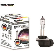 Wolfram 12V H27 Ampul 27W (L Soket) Germany