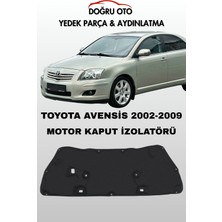 Doğru Oto Toyota Avensis Ön Kaput Altı Izalatör Izolatör Keçe 2002-2009 Klipsli