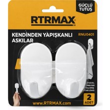 RTRMAX RNU0401 Kendinden Yapışkanlı Plastik Askı 2 kg Kapasiteli- 2 Adet