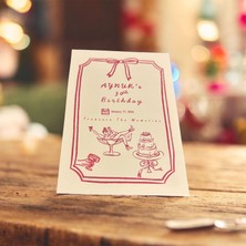 Boketto Opus Doğum Günü Parti Kartı | Bekarlığa Veda ve Kına Için Etkinlik Davet (5 Adet)