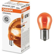 OSRAM 12V 93 AMPUL 21W SARI (YAKIN TIRNAK) BAU15s