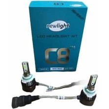 NEWLIGHT 9V-32V HB4 9006 COB LED XENON FAR AMPUL SETİ 12000K BUZ MAVİ