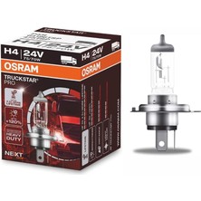 OSRAM 24V H4 AMPUL 75/70W P43T +%120 PARLAK IŞIK TRUCKSTAR PRO (SARSINTIYA DAYANIKLI) UZUN ÖMÜRLÜ