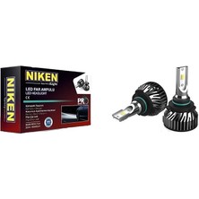 Nıken 12V H10 Csp LED Xenon Far Ampul Seti 6500K 8000 Lümen