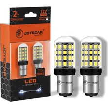 YLZ JOYECAR 12V 93 AMPUL 54 LEDLİ  BEYAZ DÜZ TIRNAK BA15s (2 AD)
