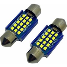 12V-24V Sofit Ampul 15 Ledli  Beyaz Canbus (36 Mm) (2 Ad)