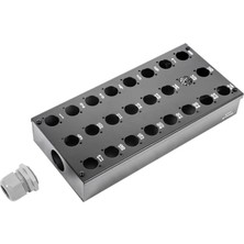 CTT 24’lü Stage Box – Kablo Adaptörlü, Numaralı Sahne Dağıtım Kutusu | Xlr – Mikser Uyumlu