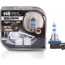 WOLFRAM 12V H8 AMPUL 35W +%150 FAZLA IŞIK (2 AD)