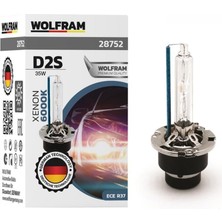 Wolfram 12V-85V Xenon Ampul D2S 35W 6000K Ultraviolet Germany