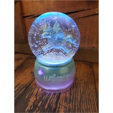 PremiumPort Renkli Kar Küresi, Parlak ve Şık Dekoratif Hediye