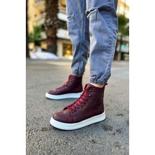 Zapatos CH055 Between Erkek Spor Günlük Bağcıklı Cilt Bot Cbt - Bordo