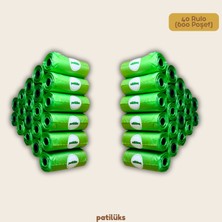 Patilüks 40 Rulo (600 Adet) Lavanta Kokulu Köpek Kaka Poşeti Süper Ekonomik Stok Paketi