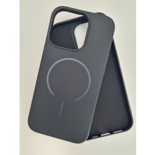 Pirok Store iPhone 14 Pro Magsafe ile Uyumlu Yumuşak Soft Mükemmel Manyetik Esnek Lansman Silikon Kılıf