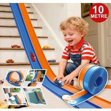 Flexıble Racıng Track Esnek Yarış Pisti Oyuncak Araba Yolu Kıvrılabilir Araba Yolu Araba Pisti 10 metre