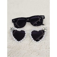 Belirtilmemiş Beyaz Diva Bride Düğün Kına After Inci Gözlük 2 Adet