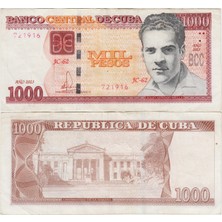 Banknoting Küba 1000 Peso 2023 Çok Temiz.