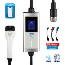 Hims HCTK-22-G 22kW Tip 2 Soketli Akıllı Konnektörlü Taşınabilir Elektrikli Araç Şarj Cihazı