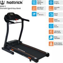 Hattrick 8000X Otomatik Eğimli Koşu Bandı 3 Hp