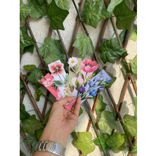 Tiny Stories TR Kitap Ayracı 5'li - Çiçek Temalı Özel Kesim-3