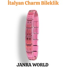 Janra World Italyan Charm Bileklik – Paslanmaz Çelik, Her Bileğe Uygun Her Yaşa Uygun Unisex Model Hediyelik
