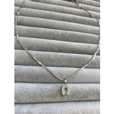 Pink Çelik At Nalı Kolye