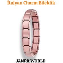 Janra World Italyan Charm Bileklik – Paslanmaz Çelik, Her Bileğe Uygun Her Yaşa Uygun Unisex Model Hediyelik