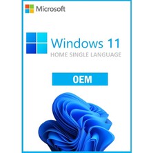 Microsoft Windows 11 Home Single Language Oem Dijital Lisans