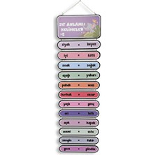 Heptex Ahşap Zıt Anlamlı Kelimeler Panosu