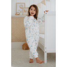 Lilabio Kız Erkek Çocuk %100 Pamuk 1.5 Tog Desenli Uyku Tulumu