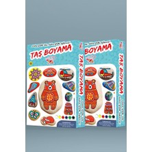 Bee Games 2'li Akrilik Boyalı Taş Boyama Sanatı Hobi Zeka Ve Strateji Oyunu Uygulama Seti