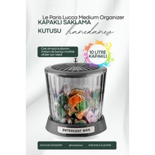 Hanedanev Lucca Medium Organizer Akrilik Lüx Patates Soğan & Deterjan Saklama Kabı Kapaklı 20X23 cm