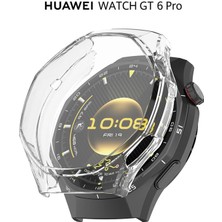 Nezih Case Huawei Watch Gt6 Pro 46MM Uyumlu Tpu (Yumuşak Silikon) Kasa ve Ekran Koruyucu