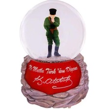 PremiumPort Kar Küresi Püskürtmeli Çerçeveli, Şık ve Dekoratif Ev Süsü